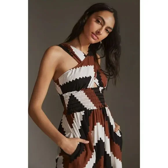 Anthropologie - Plenty by Tracy Reese Printed Halter Maxi Dress Size L Anthropologie - Plenty by Tracy Reese Printed Halter Maxi Dress Size L